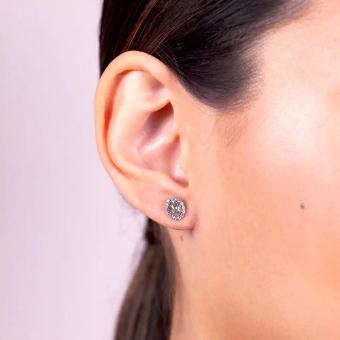 Jewellery Petite Moon Earrings - Silvershade (Silver) #2 thumbnail