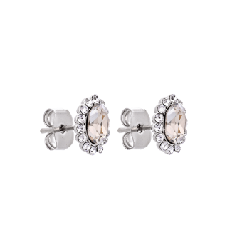 Jewellery Petite Moon Earrings - Silvershade (Silver) #1 thumbnail