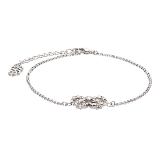 Jewellery Petite Antoinette Bow bracelet - Crystal (Silver) #1 thumbnail