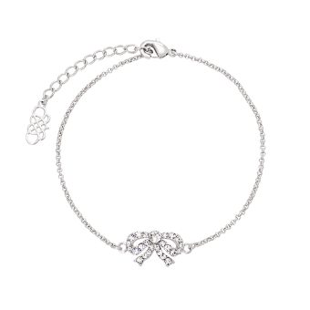 Jewellery Petite Antoinette Bow bracelet - Crystal (Silver) #3 thumbnail
