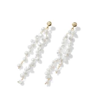 Jewellery Clemence Falls 18k Gold Baroque Pearl Drop Earrings #2 thumbnail