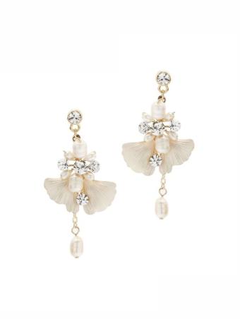 Jewellery Gold Floral & Pearl Earrings #0 default thumbnail