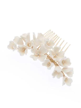 Headpieces Floral Pearl Hair Comb #1 thumbnail